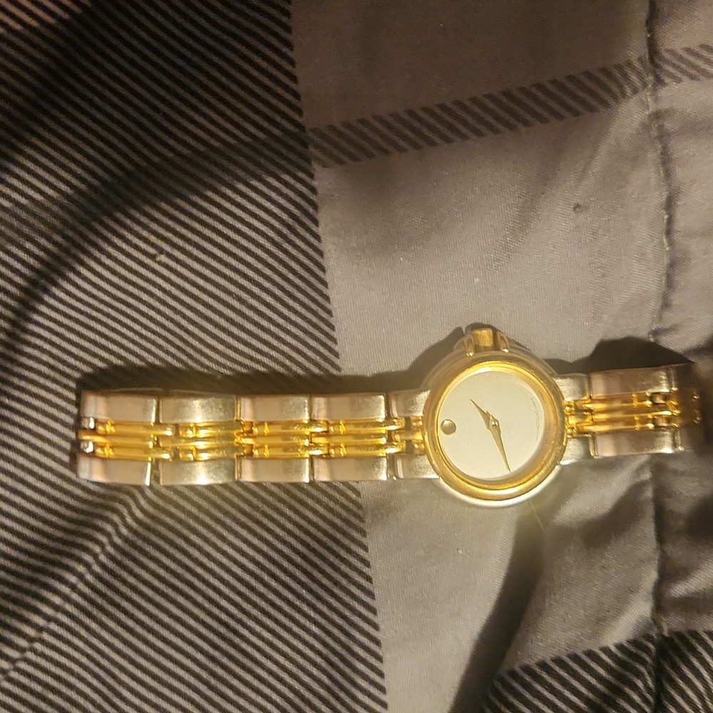 Gold color watch